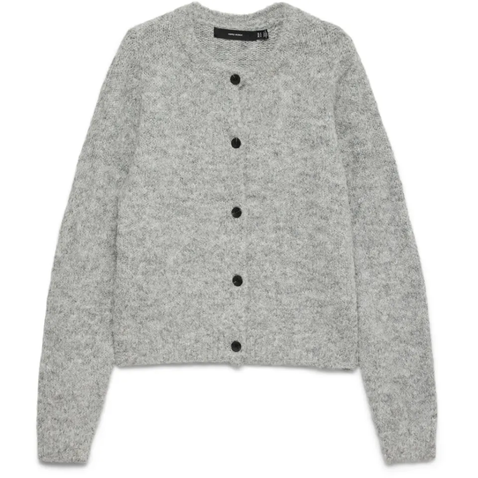 Vero Moda cardigan Vmnovah – Medium grey melange — produktfoto