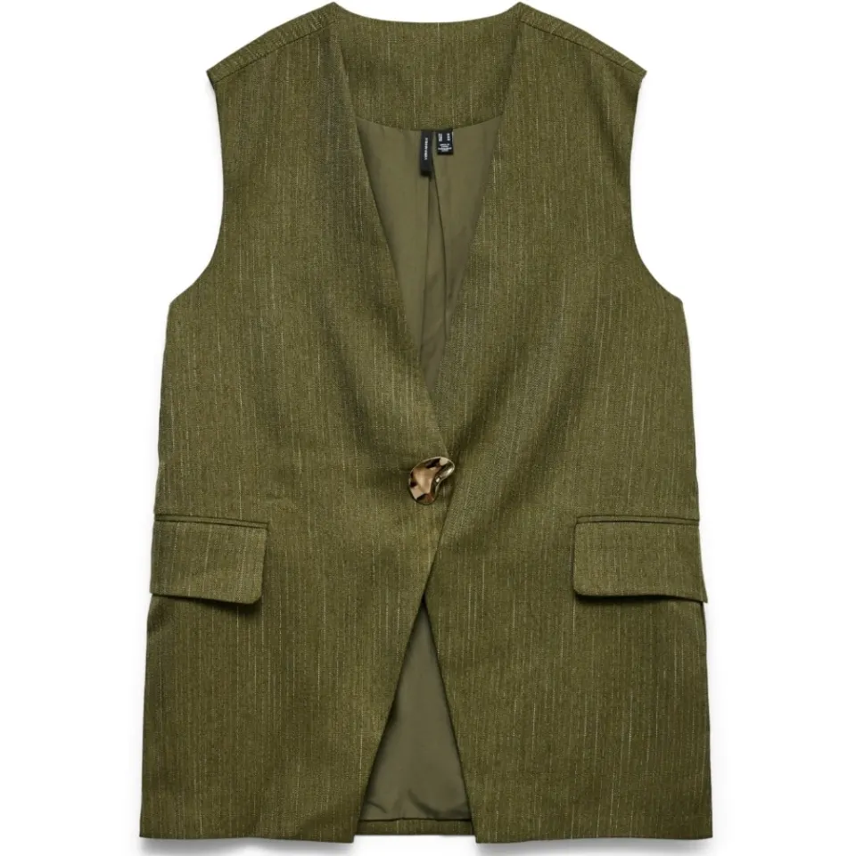Vero Moda vest Vmkylan – Dark Olive — produktfoto