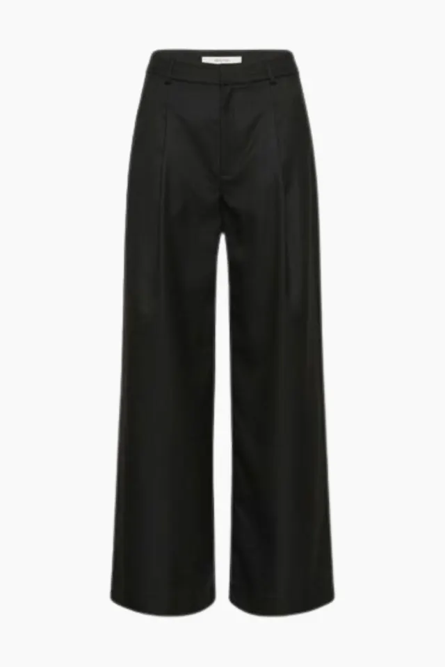 Gestuz GZPaula MW Wide Pants – sort — produktfoto