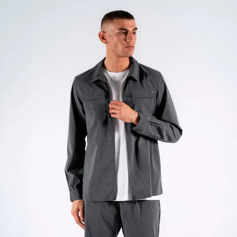 Marcus MAjackson overshirt – Grå — produktfoto