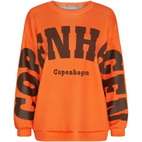 Marta du Château sweatshirt MdcHibiscus 22659 – Orange/Moro — produktfoto