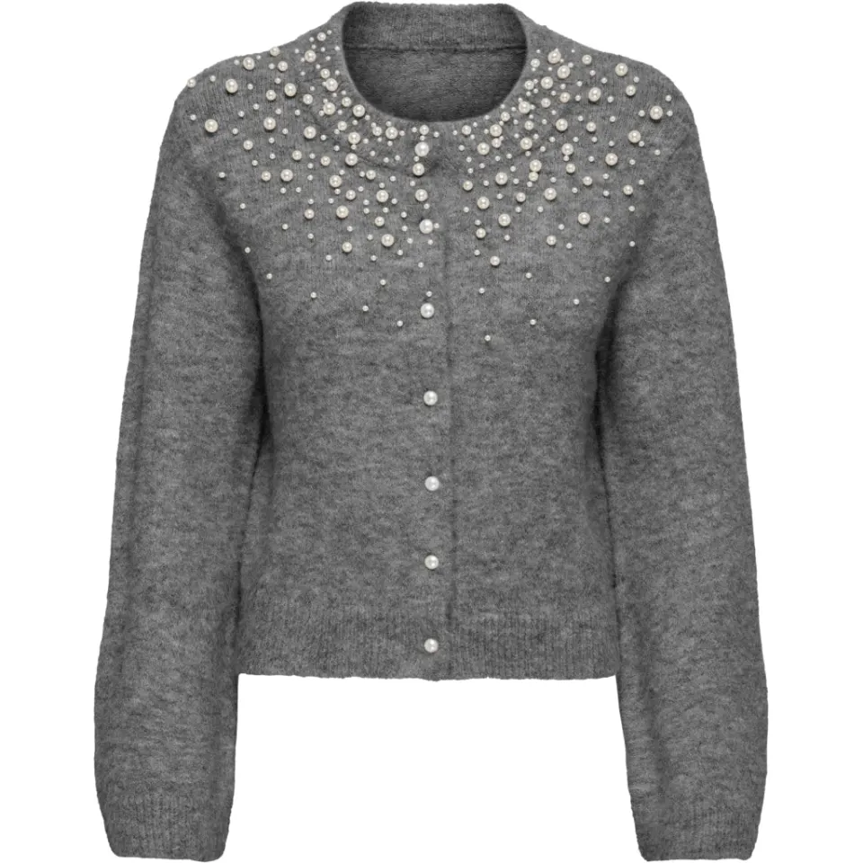 ONLY Cardigan ONLMiggie – Medium grey melange — produktfoto