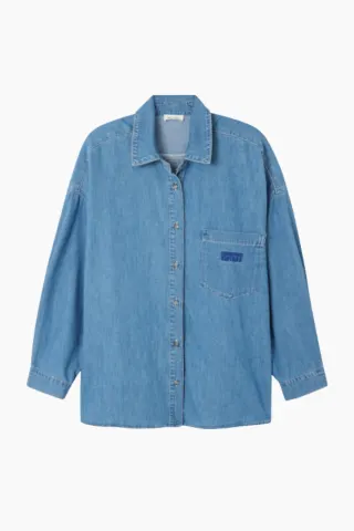American Vintage Izeway Shirt – Medium Blue — produktfoto