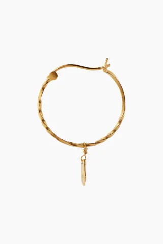 STINE A Flow Creol With Hammered Pendant – guld — produktfoto