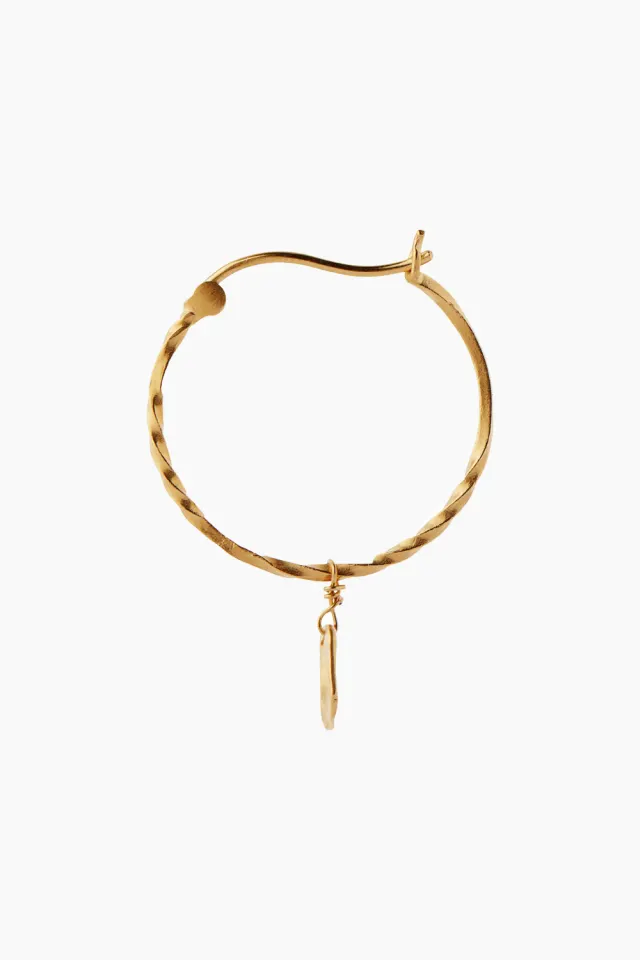 STINE A Flow Creol With Hammered Pendant – guld — produktfoto