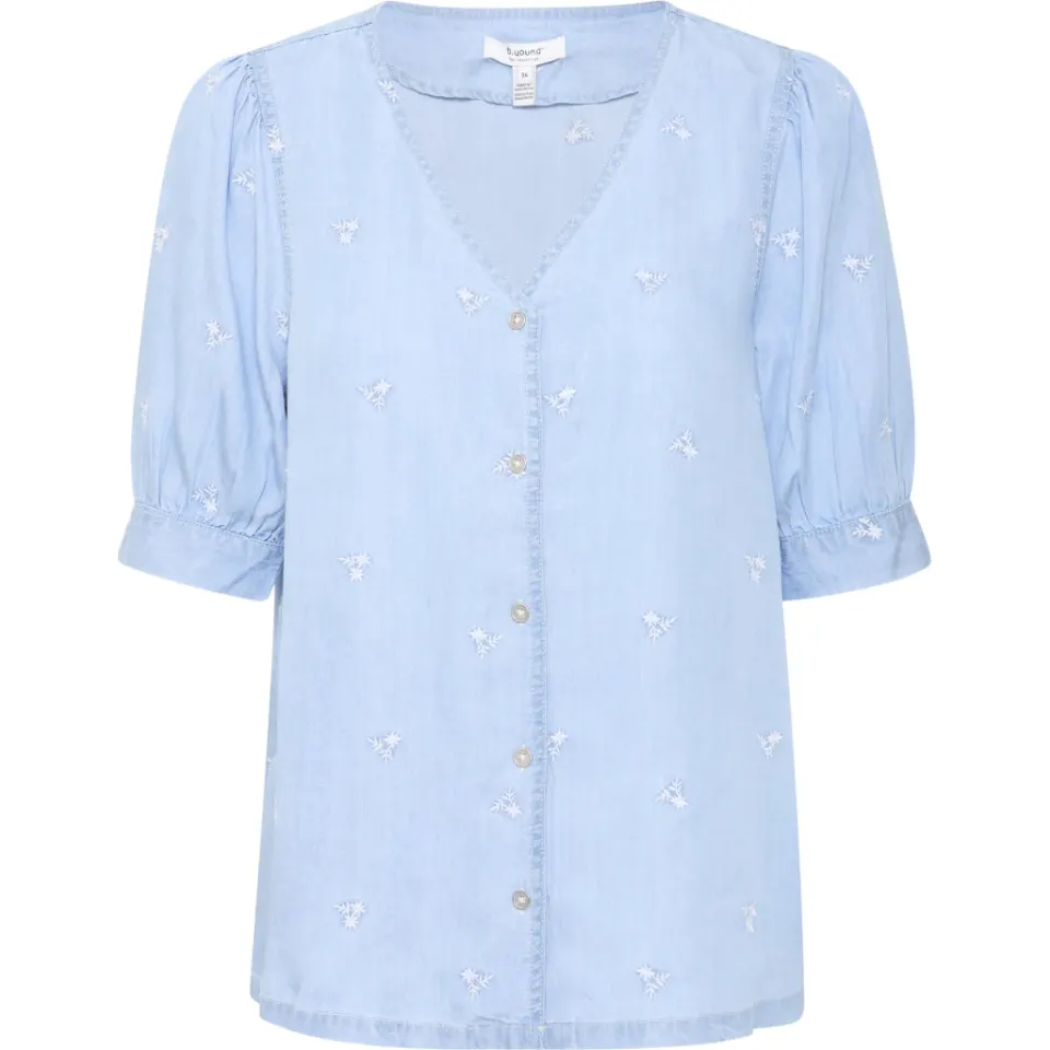 b.young skjorte Bykosmo – Light Blue Denim — produktfoto