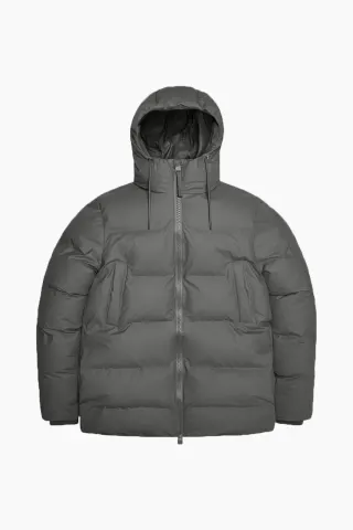 Rains Alta Puffer Parka W3T4 – grå — produktfoto