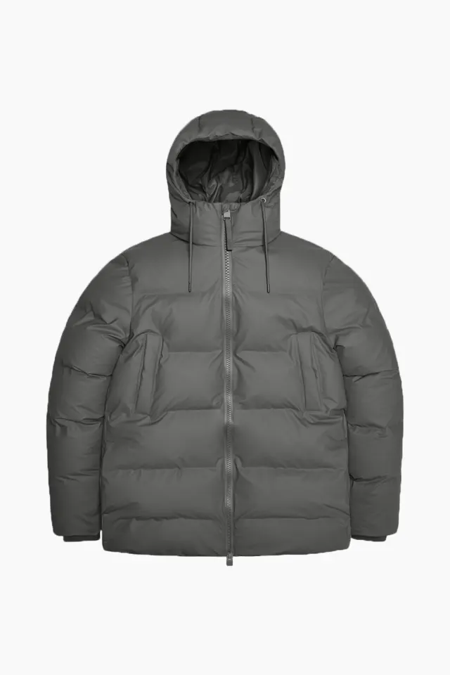 Rains Alta Puffer Parka W3T4 – grå — produktfoto