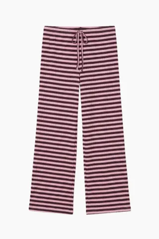 Nørgaard på Strøget NPS Nova Pants Broadway – Aubergine/Pink — produktfoto