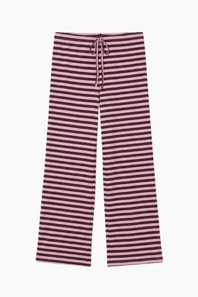 Nørgaard på Strøget NPS Nova Pants Broadway – Aubergine/Pink — produktfoto