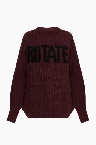 Rotate Knitted Logo Sweater – Winetasting — produktfoto