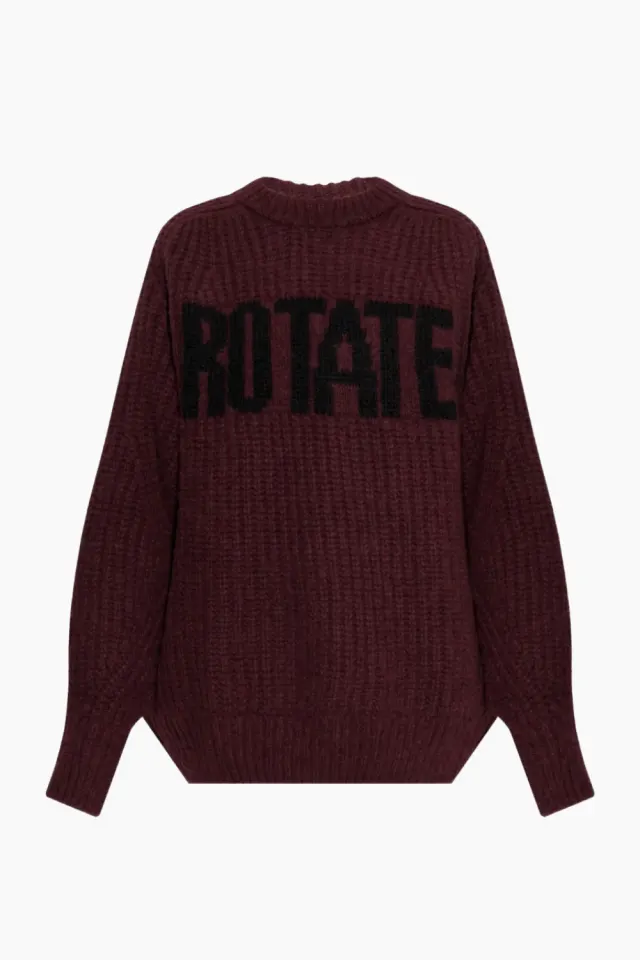 Rotate Knitted Logo Sweater – Winetasting — produktfoto