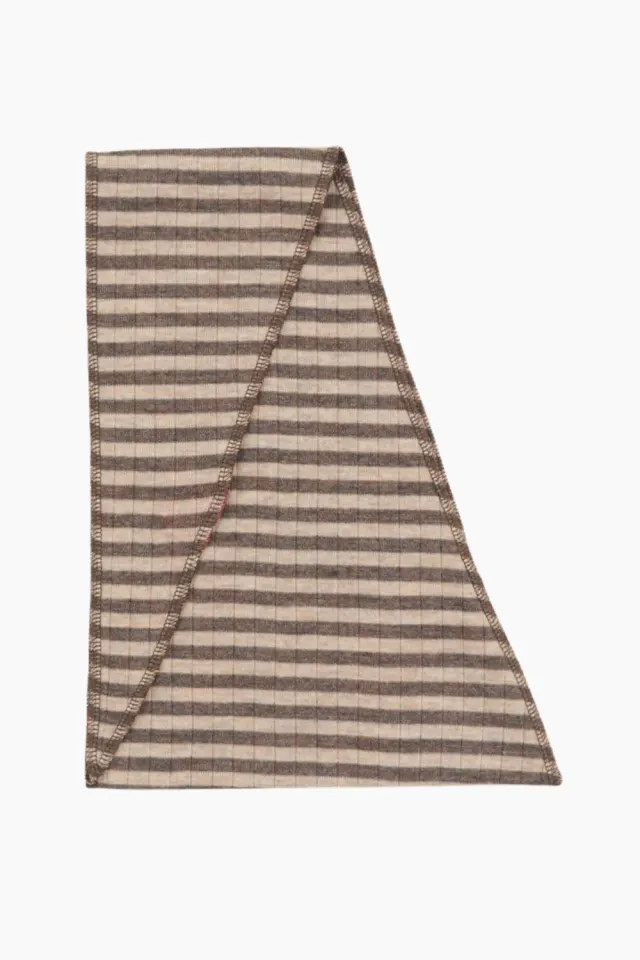 Nørgaard på Strøget NPS Scarf Triangle Wool – Brown/Camel — produktfoto