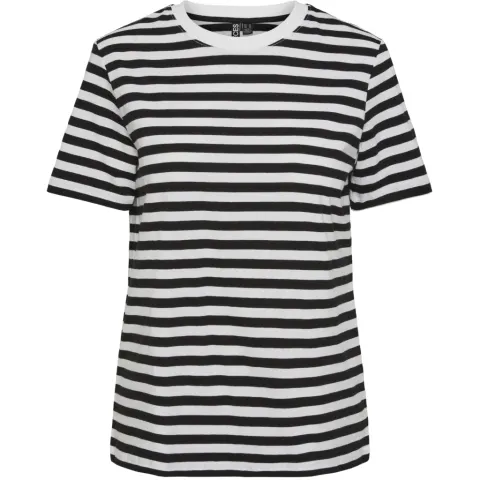 Pieces tee Pcria – Black Bright White — produktfoto