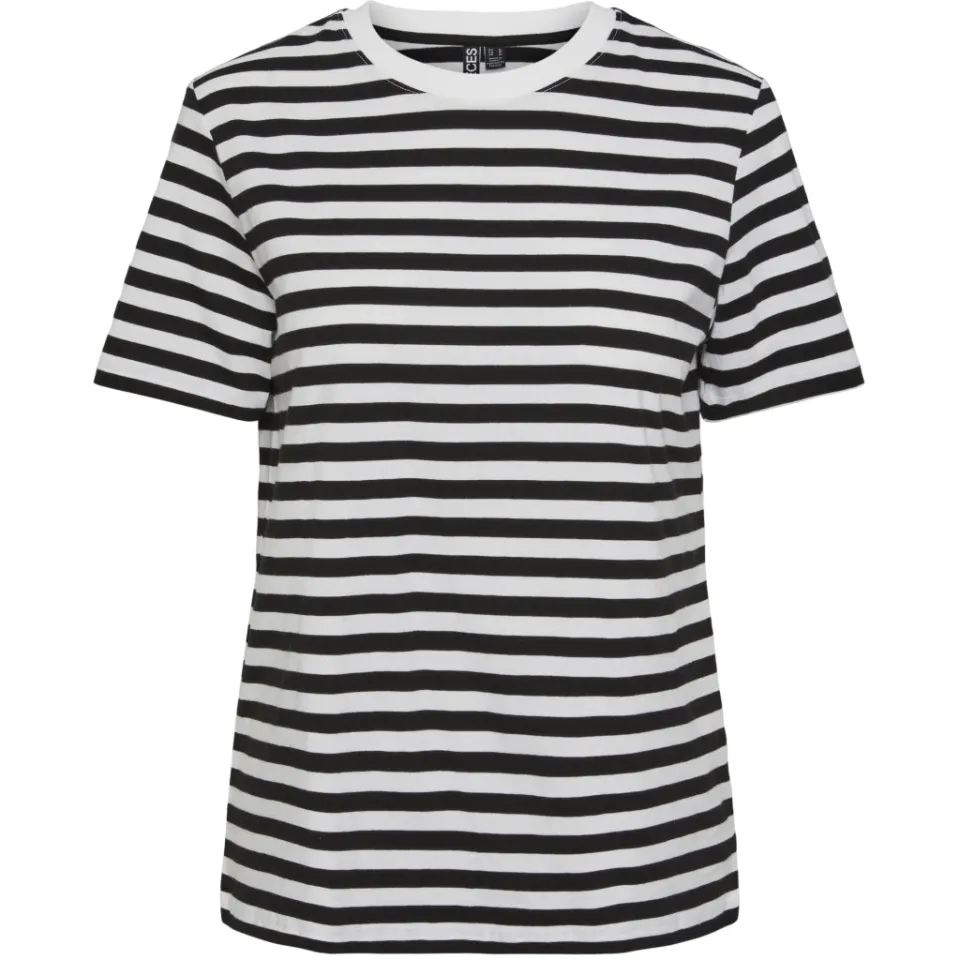 Pieces tee Pcria – Black Bright White — produktfoto