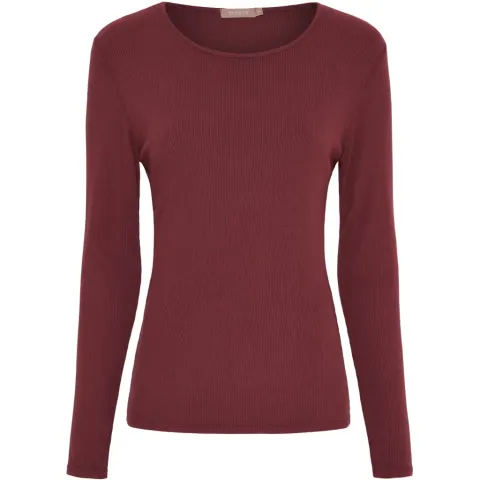 Marta du Château langærmet t-shirt MdcAster 4906 – bordeaux — produktfoto