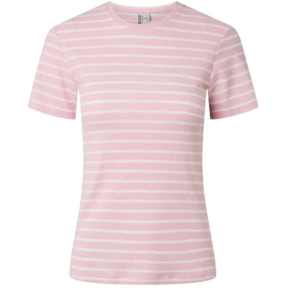 Pieces top Pcruka – Roseate Spoonbill NEW CLOUD DANCER — produktfoto