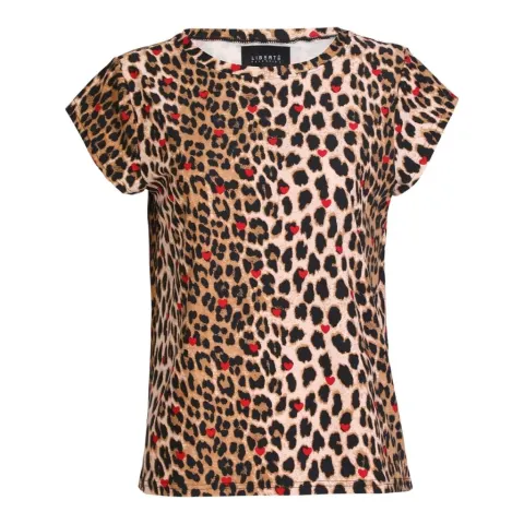 Liberté t-shirt 9581 Alma – LUX LEO RED HEART — produktfoto