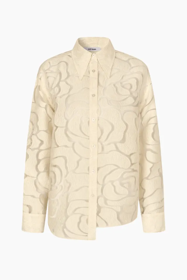 Oval Square Cuba Shirt – Butter — produktfoto