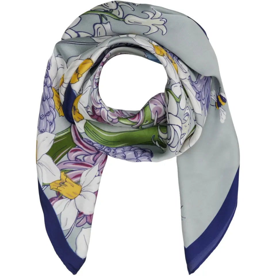 Marta du Château tørklæde MdcJuline FA-Scarf – Blue31320-3 — produktfoto