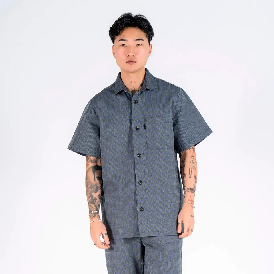 Marcus MAiggy ss overshirt – Dark Sapphire — produktfoto