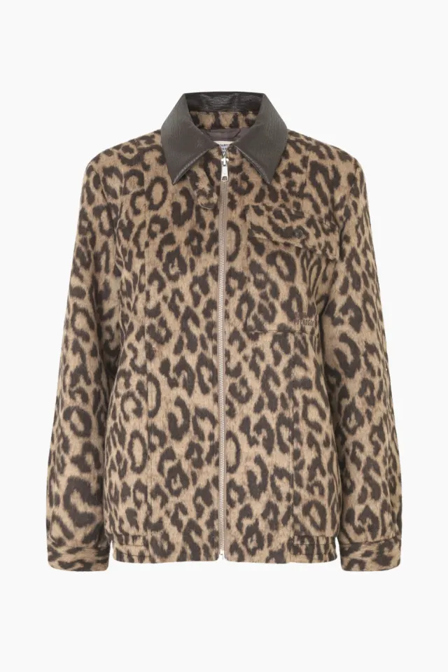 Baum und Pferdgarten Beline Jacket – Wool Camel Leopard — produktfoto
