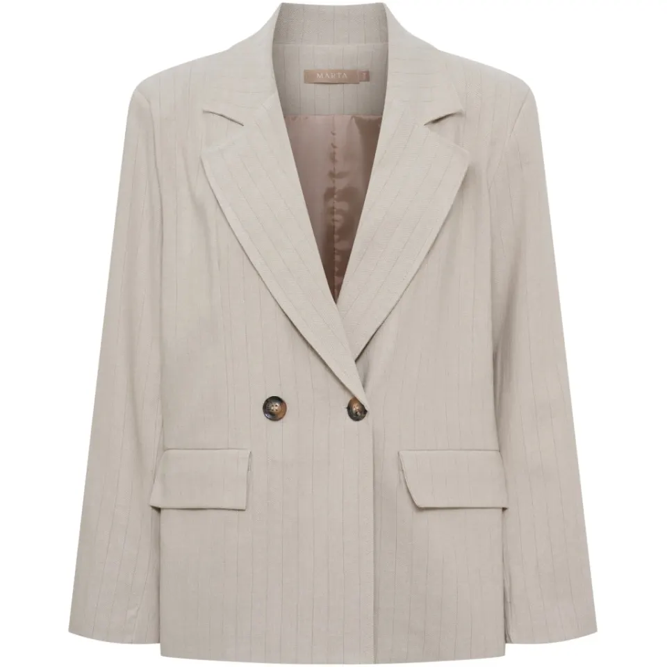 Marta du Château blazer MdcMarissa 8232 – Beige Stripe — produktfoto