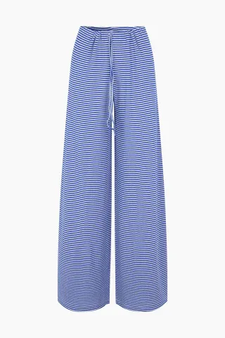 Nørgaard på Strøget NPS Nova Pants Fine Stripe – Klein/Ecru — produktfoto