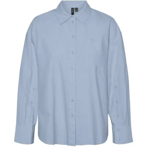 Vero Moda skjorte Vmnellie – Cashmere Blue — produktfoto