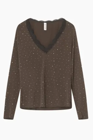 Résumé HoneyRS Blouse – mørkebrun — produktfoto