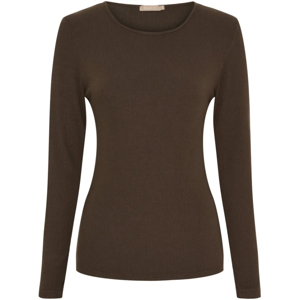 Marta du Château langærmet t-shirt MdcIngrid 4906 – Solid Moro — produktfoto