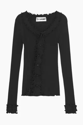 OpéraSPORT Jane Seamless Top – sort — produktfoto