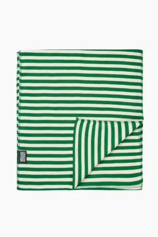 Nørgaard på Strøget NPS Scarf Interlock – Green/Ecru — produktfoto