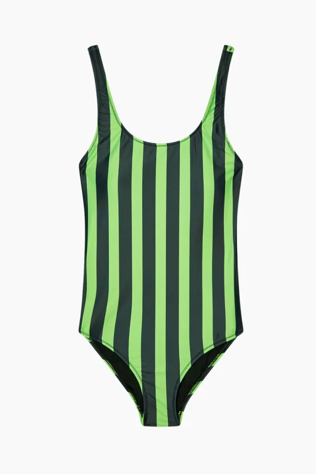 Mads Nørgaard Sallee Swimsuit – Parisian Night/Green Flash — produktfoto