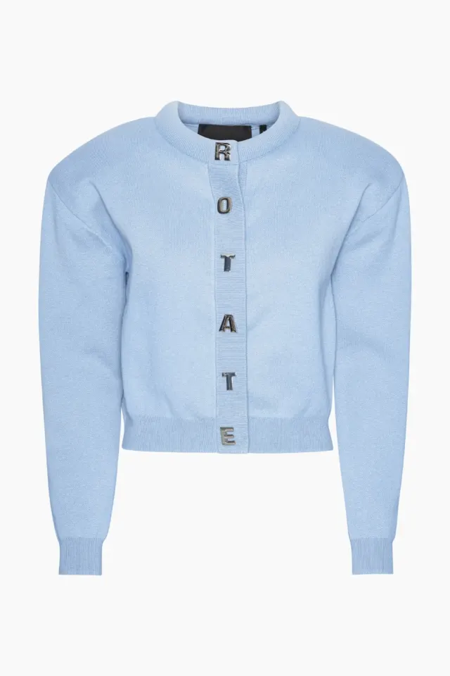 Rotate Firm Knit Cardigan – Hydrangea (Blue) — produktfoto