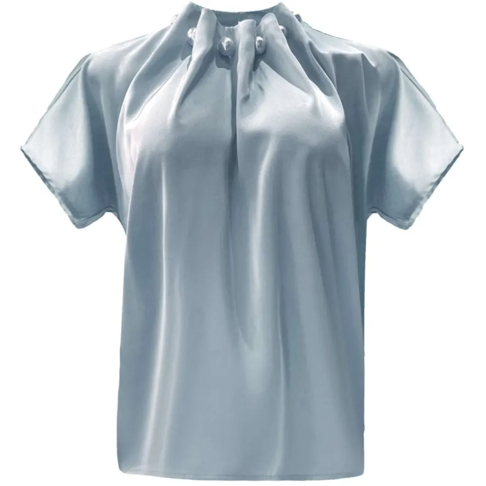 Liberté Liberte bluse PIP – DUSTY LIGHT BLUE — produktfoto