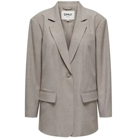 ONLY blazer Onllinda med lukning med én knap – Fungi MELANGE — produktfoto
