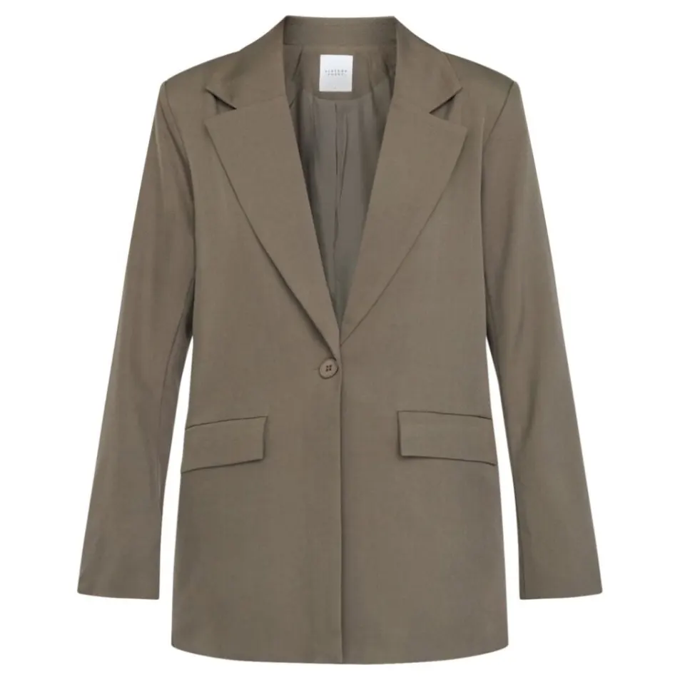 Sisters Point blazer Viksa – D. Olive mel — produktfoto