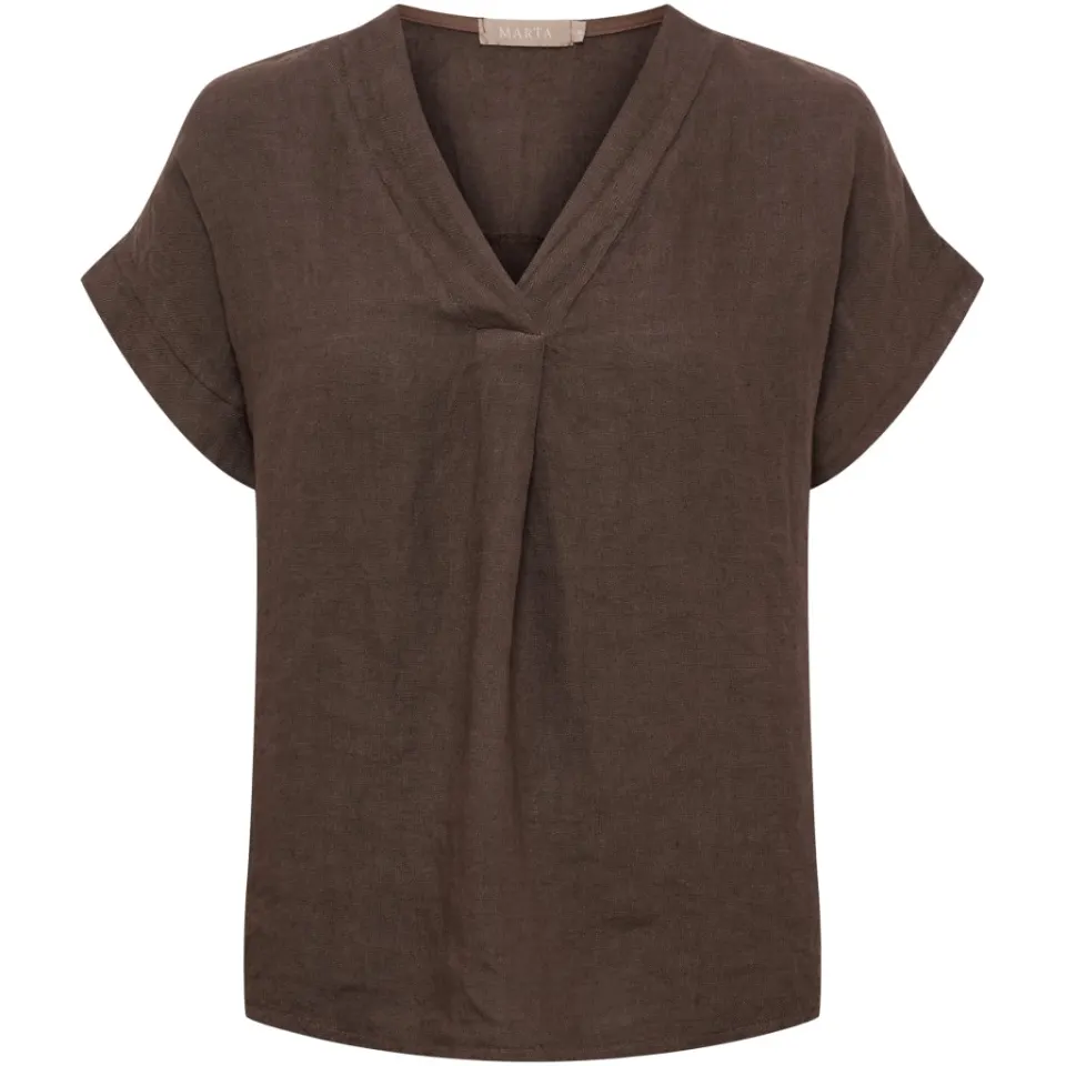 Marta du Château Marta du Chatau bluse MdcBellissima 86520 – Mocca — produktfoto