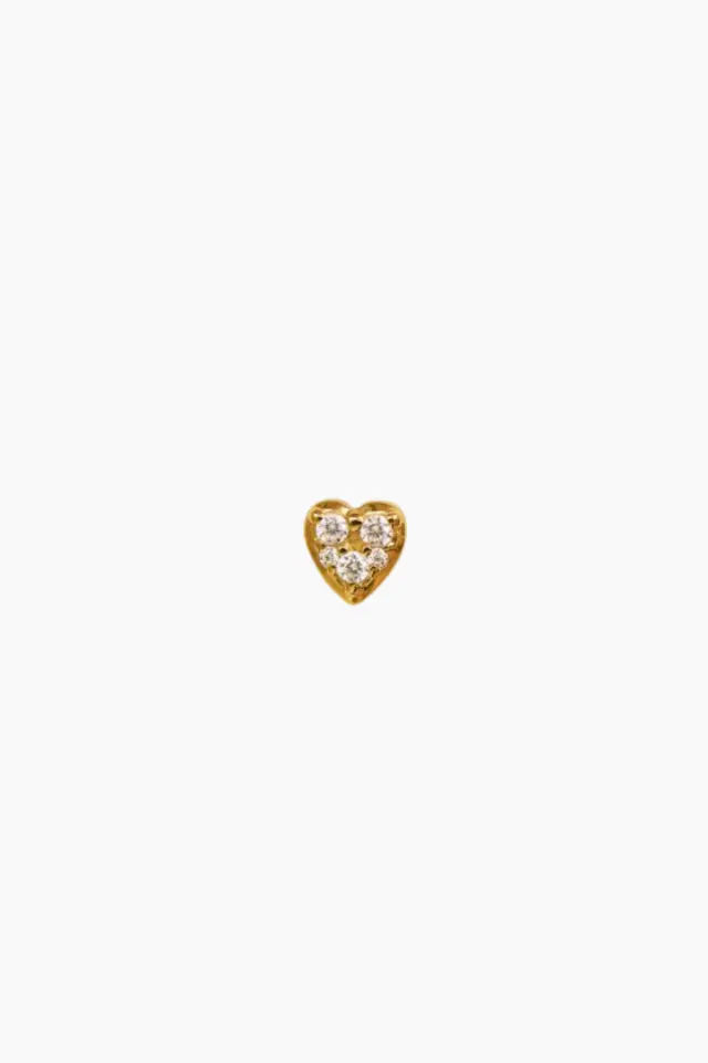 STINE A Petit J'adore Earring – guld — produktfoto