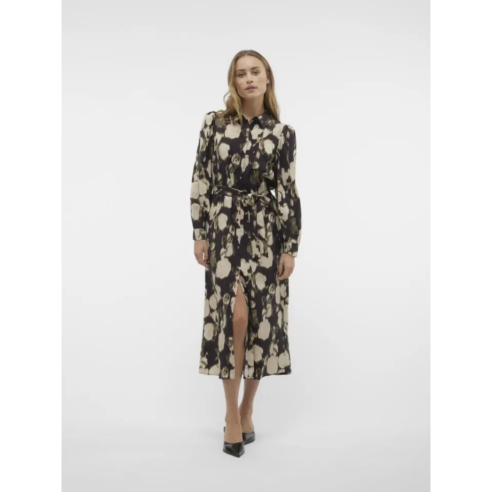 Vero Moda kjole Vmcelina – Black Graphic — produktfoto