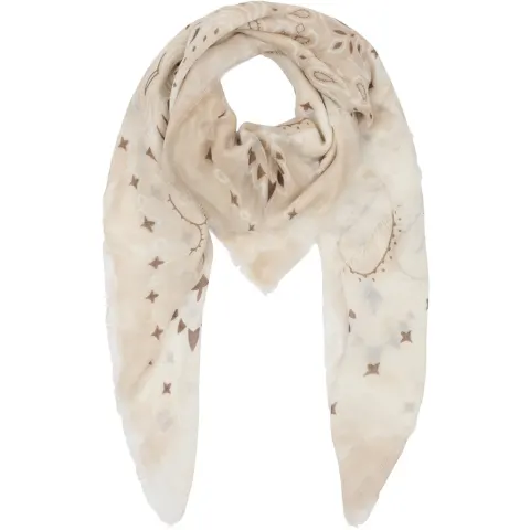 Marta du Château tørklæde MdcDanna FA37254 – Beige/Coffee — produktfoto