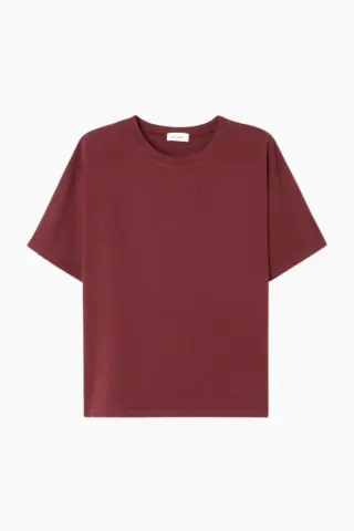 American Vintage Women's T-shirt Fizvalley – Vintage Burgundy — produktfoto