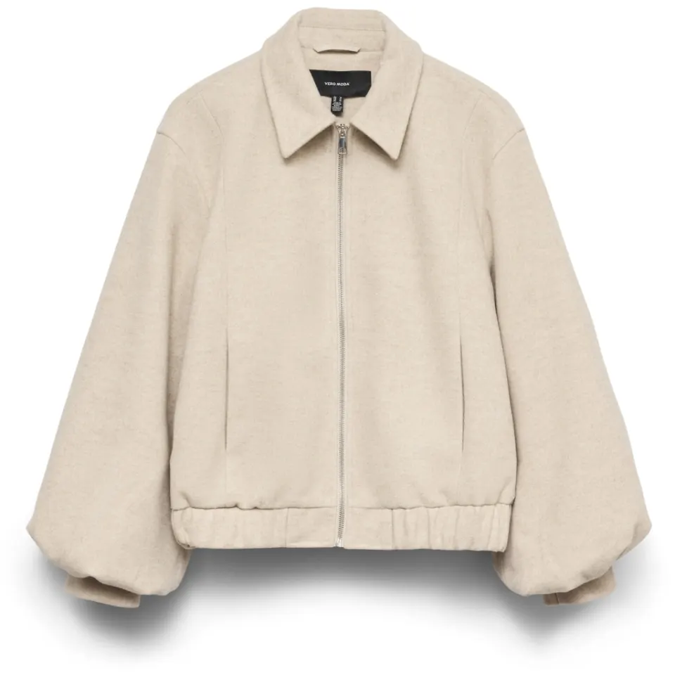Vero Moda Jakke VMMaddie – Oatmeal MELANGE — produktfoto