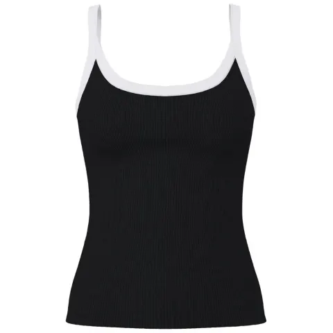 Pieces top Pcmay – Black Bright White — produktfoto