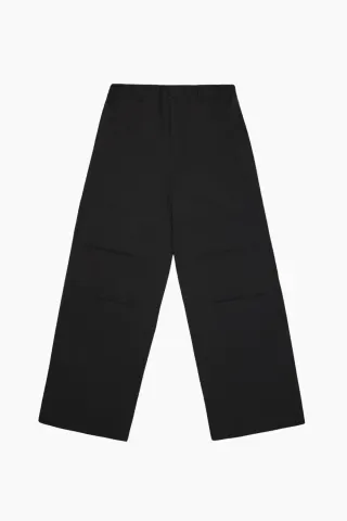 Rains Suva Hardshell Pants Wide W3 – sort — produktfoto