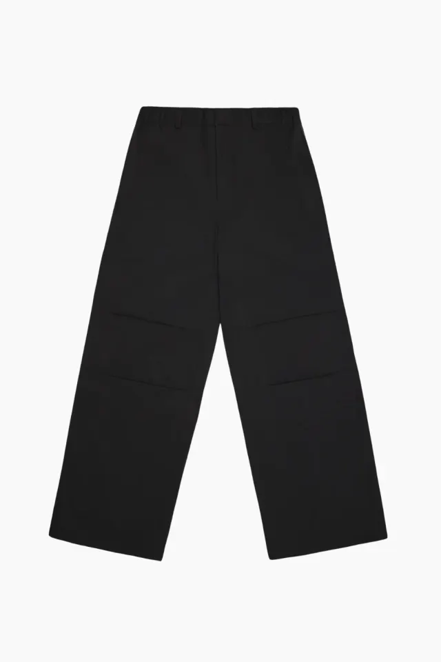 Rains Suva Hardshell Pants Wide W3 – sort — produktfoto