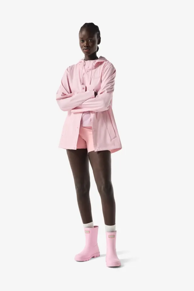 Hunter Unisex Downpour Izzy Hooded Rain Jacket – Pink Parfait — produktfoto