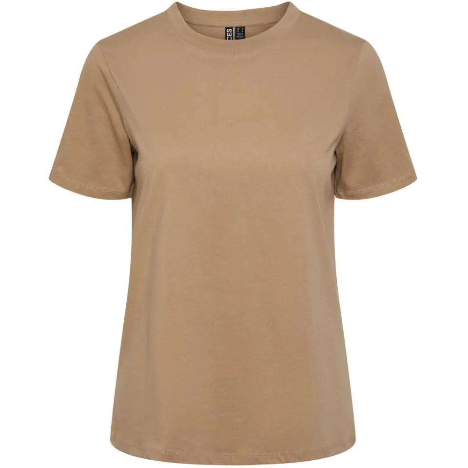 Pieces t-shirt Pcria – Silver Mink — produktfoto