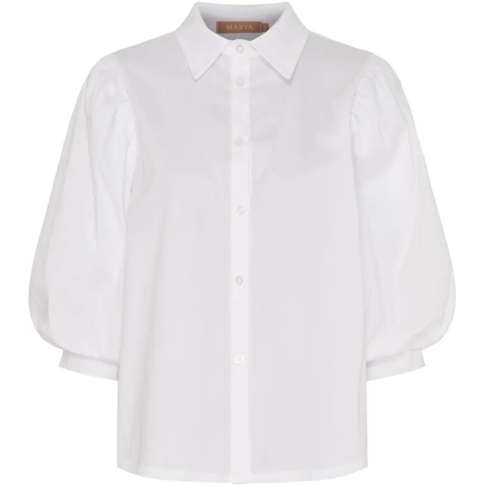 Marta du Château bluse MdcAivory 58863M – Optical White — produktfoto
